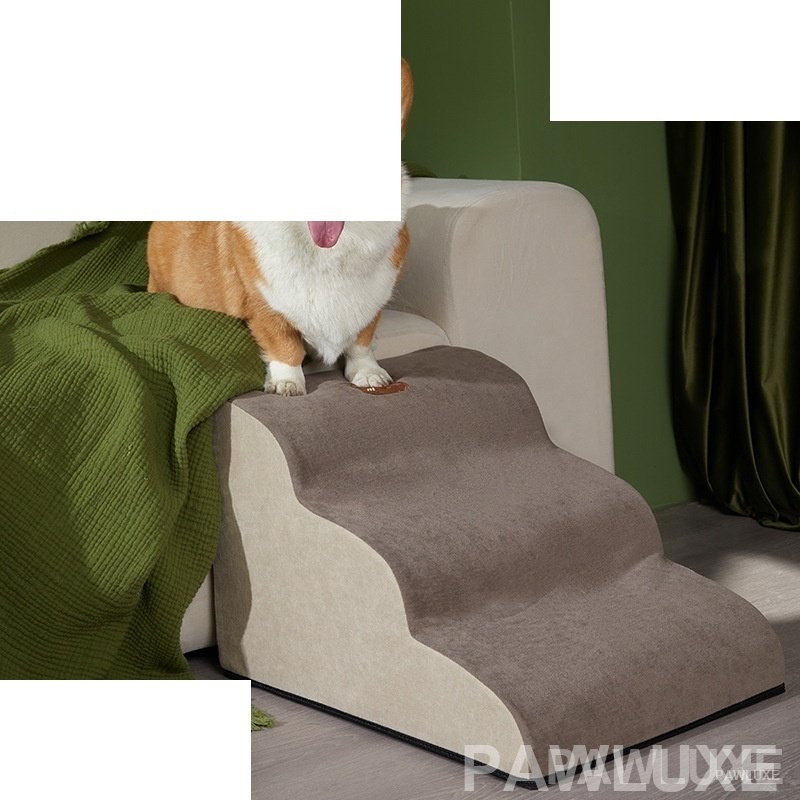 PawLuxe SoftStep Pet Ramp - Memory Foam, Washable Cover