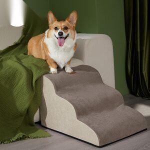PawLuxe SoftStep Pet Ramp - Memory Foam, Washable Cover